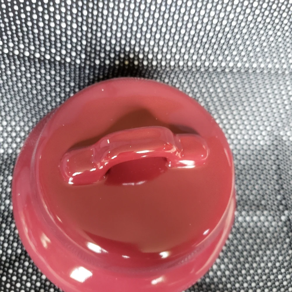 Rae Dunn Cookies Canister Fall Cranberry Maroon NWOT